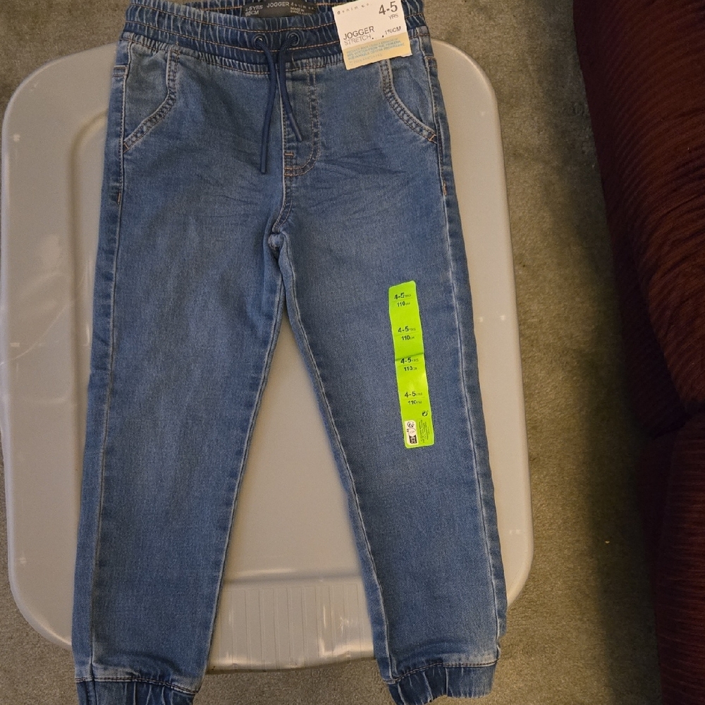 BRAND NEW Toddler Boy Denim Jogger Pants